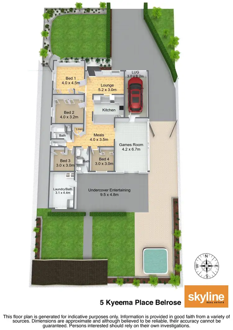Floorplan of Homely house listing, 5 Kyeema Parade, Belrose NSW 2085