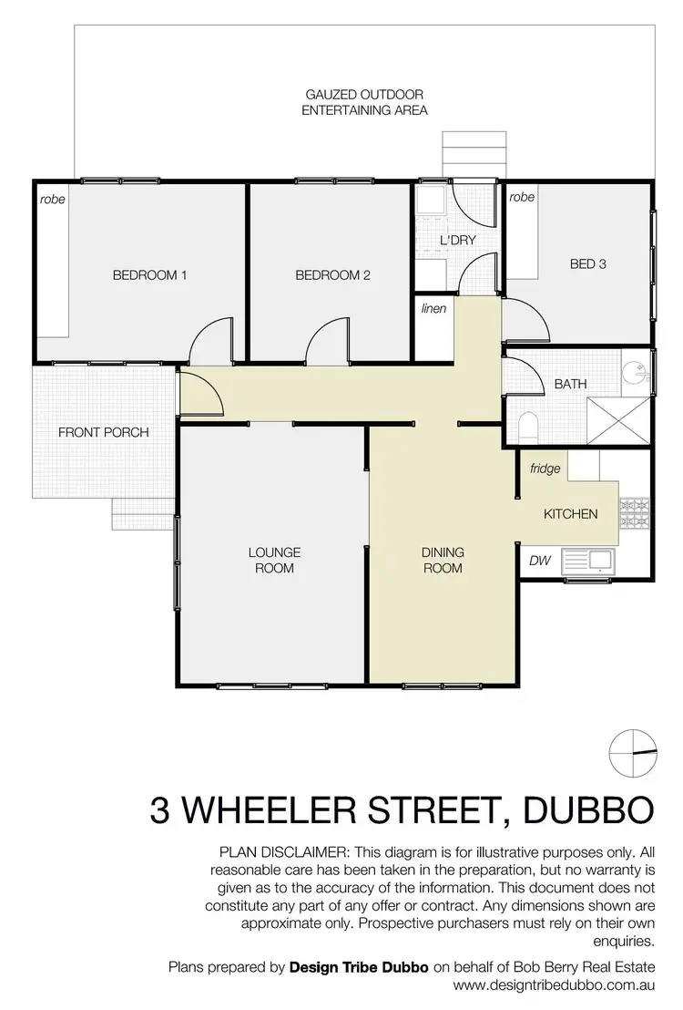 Floorplan of Homely house listing, 3 Wheeler Street, Dubbo NSW 2830