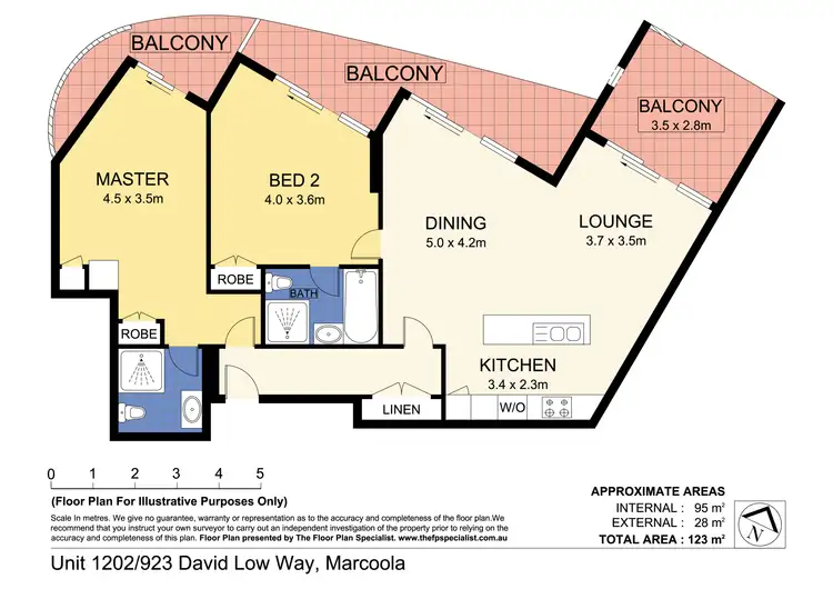 Floorplan of Homely unit listing, 1202/923 David Low Way, Marcoola QLD 4564