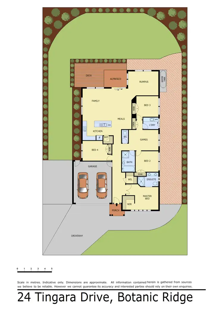 Floorplan of Homely house listing, 24 Tingara Drive, Botanic Ridge VIC 3977