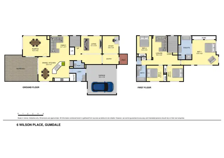Floorplan of Homely house listing, 6 Wilson Place, Gumdale QLD 4154