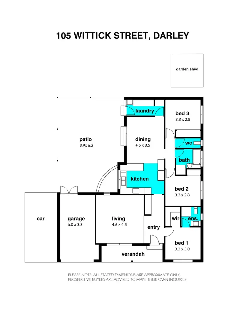 Floorplan of Homely house listing, 105 Wittick Street, Darley VIC 3340