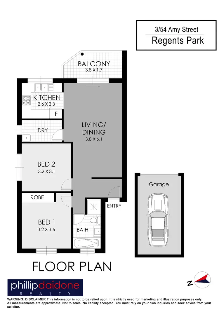 Floorplan of Homely apartment listing, 3/54 Amy Street, Regents Park NSW 2143