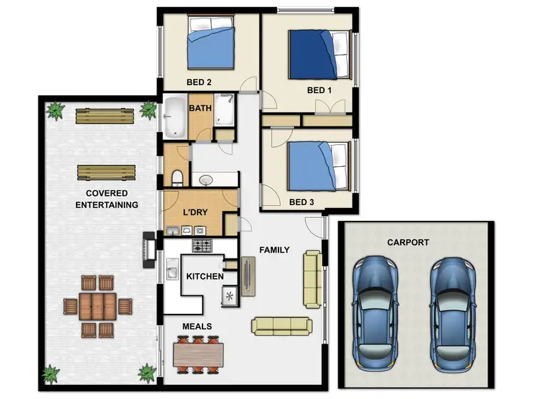 Floorplan of Homely house listing, 4 Ginninderra Court, Loganholme QLD 4129