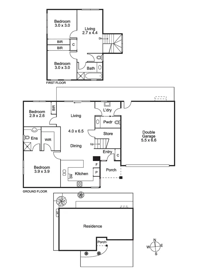 Floorplan of Homely townhouse listing, 6/16 Sanders Road, Frankston South VIC 3199