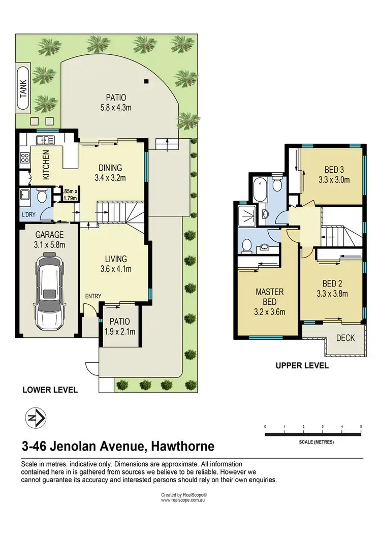 Floorplan of Homely townhouse listing, 3/46 Jenolan Avenue, Hawthorne QLD 4171