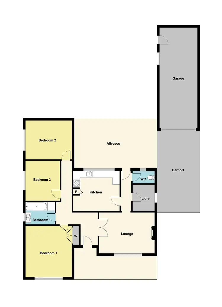 Floorplan of Homely house listing, 13 Palmer Street, Ararat VIC 3377
