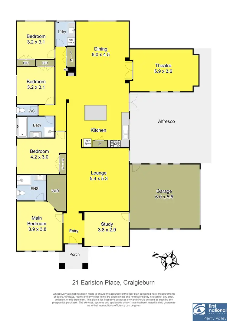 Floorplan of Homely house listing, 21 Earlston Place, Craigieburn VIC 3064