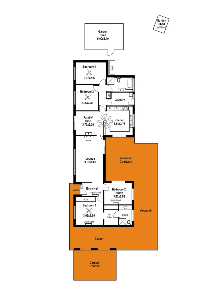 Floorplan of Homely house listing, 11 Monalta Drive, Belair SA 5052