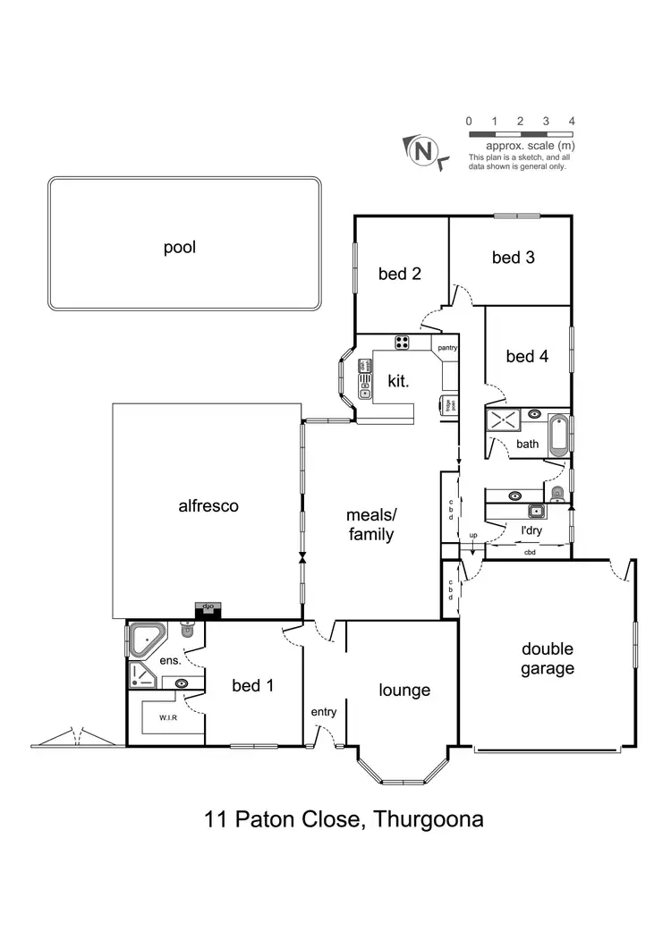 Floorplan of Homely house listing, 11 Paton Close, Thurgoona NSW 2640