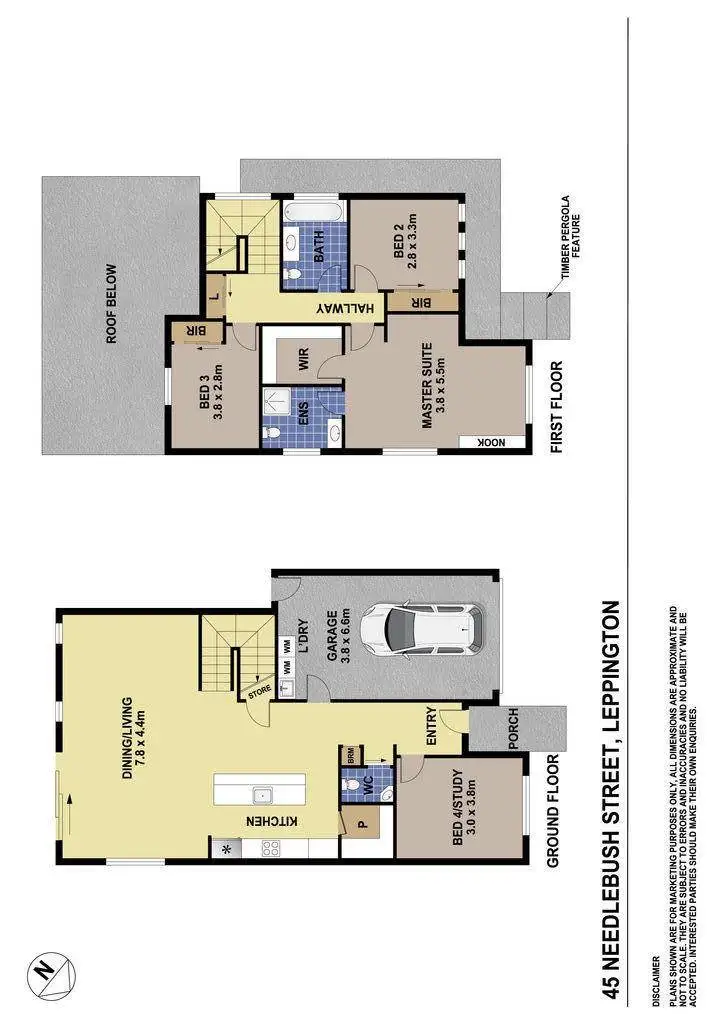 Floorplan of Homely house listing, 45 Needlebush Avenue, Denham Court NSW 2565