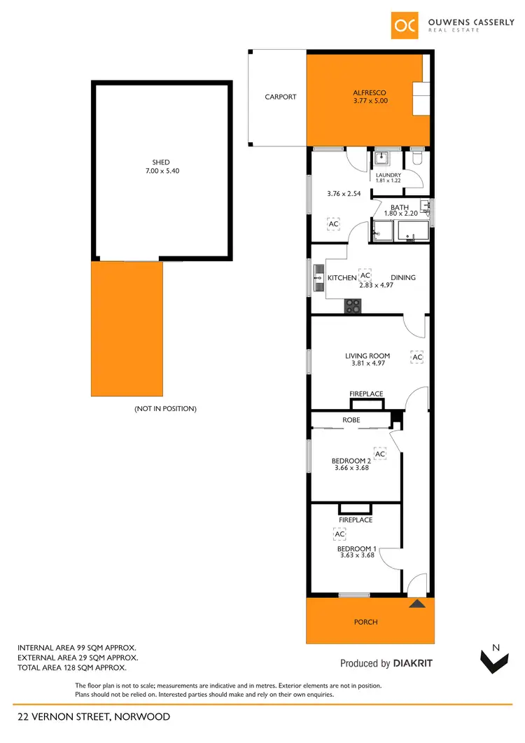 Floorplan of Homely house listing, 22 Vernon Street, Norwood SA 5067