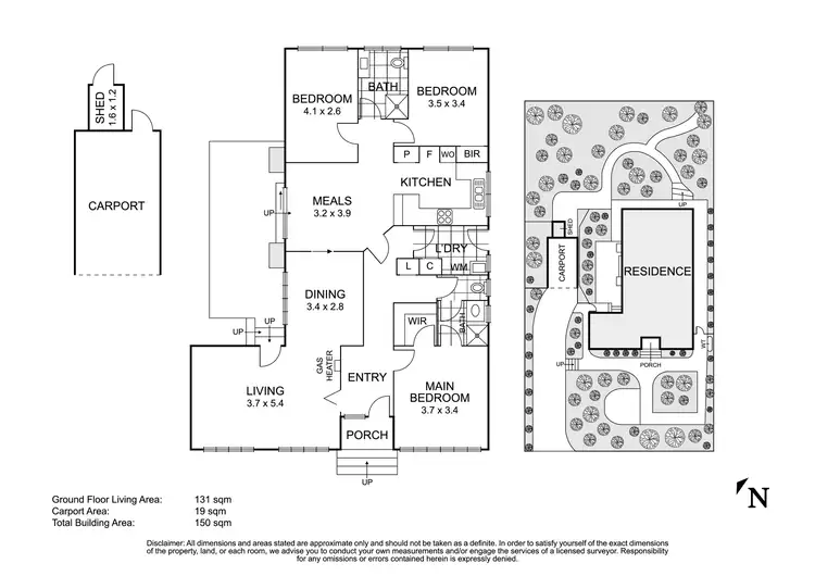 Floorplan of Homely house listing, 46 Malabar Crescent, Eltham VIC 3095