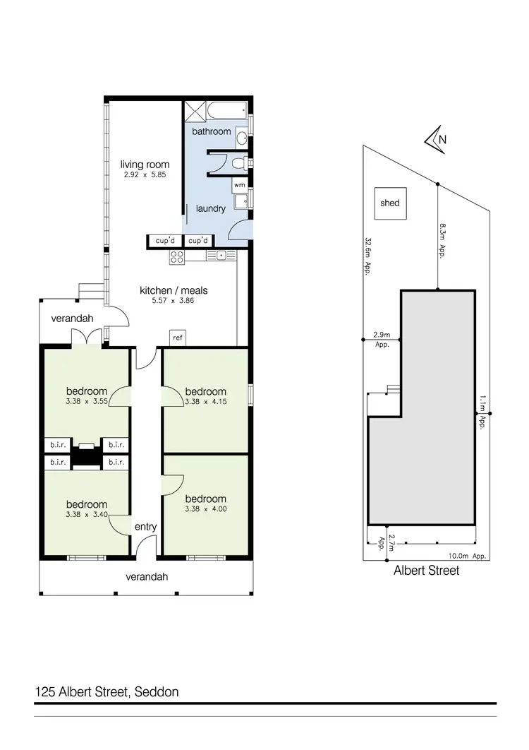 Floorplan of Homely house listing, 125 Albert Street, Seddon VIC 3011