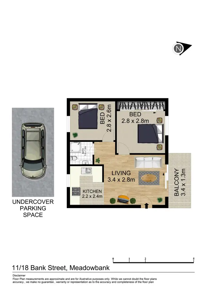 Floorplan of Homely unit listing, 11/18 Bank Street, Meadowbank NSW 2114