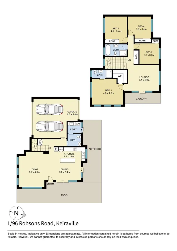 Floorplan of Homely townhouse listing, 1/96 Robsons Road, Keiraville NSW 2500
