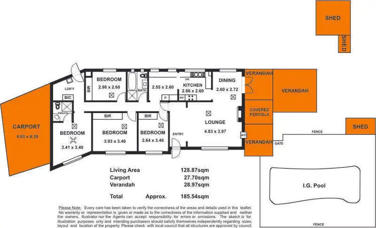 Floorplan of Homely house listing, 1 Kerry Street, Athelstone SA 5076