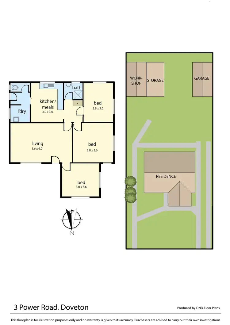 Floorplan of Homely house listing, 3 Power Road, Doveton VIC 3177