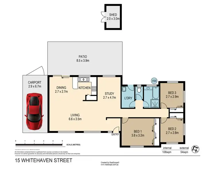 Floorplan of Homely house listing, 15 Whitehaven Street, Alexandra Hills QLD 4161