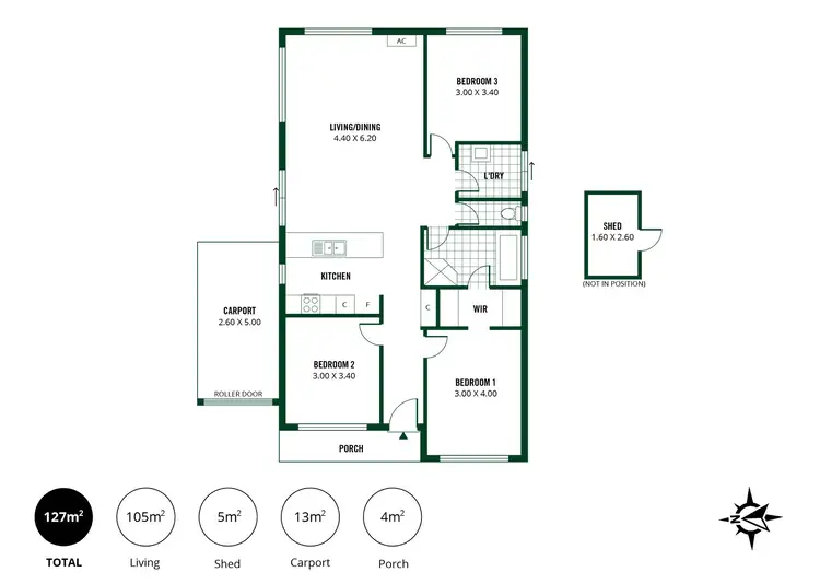 Floorplan of Homely unit listing, 2/1 Burns Street, Nairne SA 5252