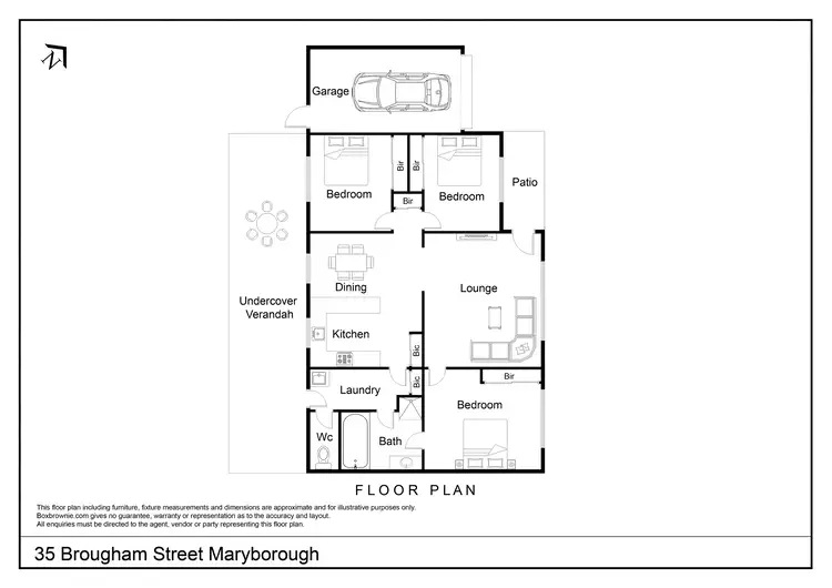 Floorplan of Homely house listing, 35 Brougham Street, Maryborough VIC 3465