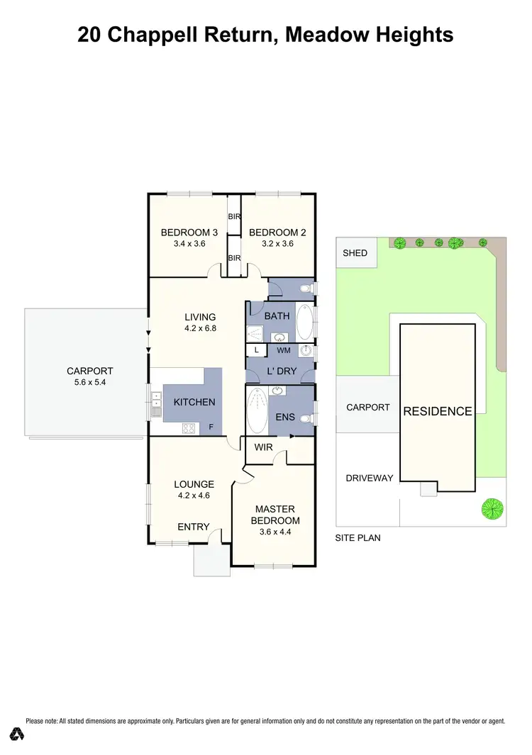 Floorplan of Homely house listing, 20 Chappell Return, Meadow Heights VIC 3048
