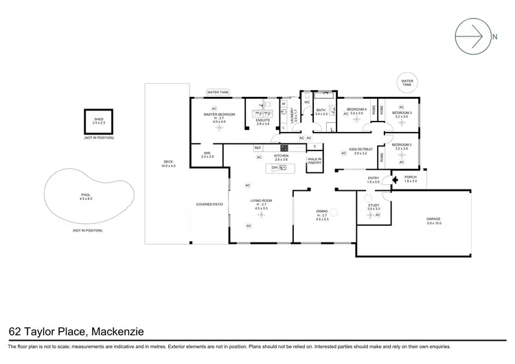 Floorplan of Homely house listing, 62 Taylor Place, Mackenzie QLD 4156