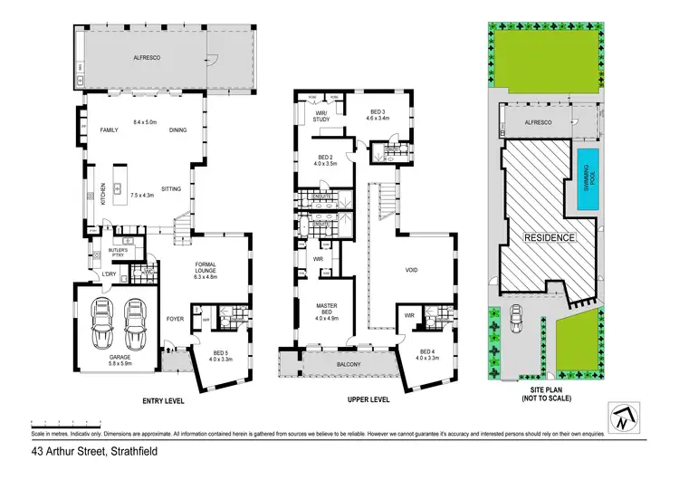 Floorplan of Homely house listing, 43 Arthur Street, Strathfield NSW 2135