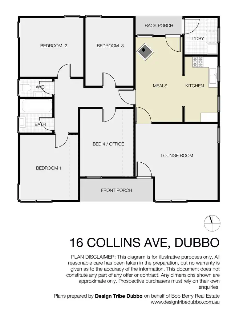 Floorplan of Homely house listing, 16 Collins Avenue, Dubbo NSW 2830