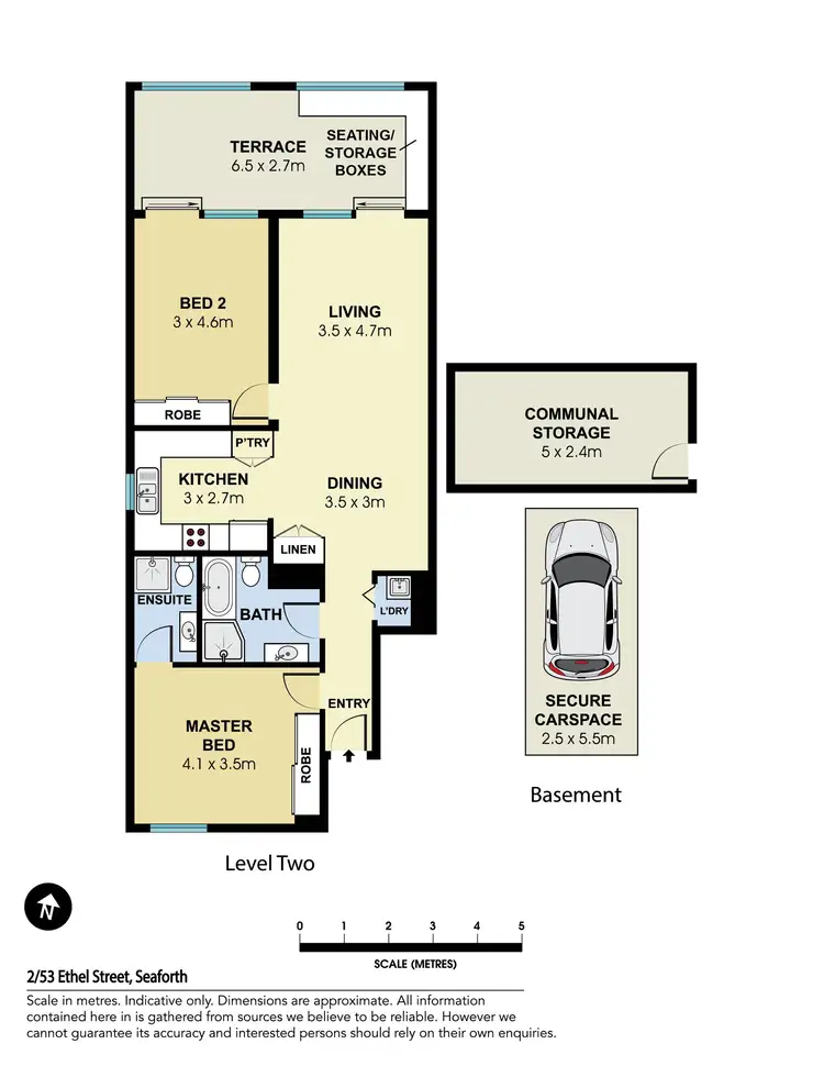 Floorplan of Homely apartment listing, 2/53 Ethel Street, Seaforth NSW 2092