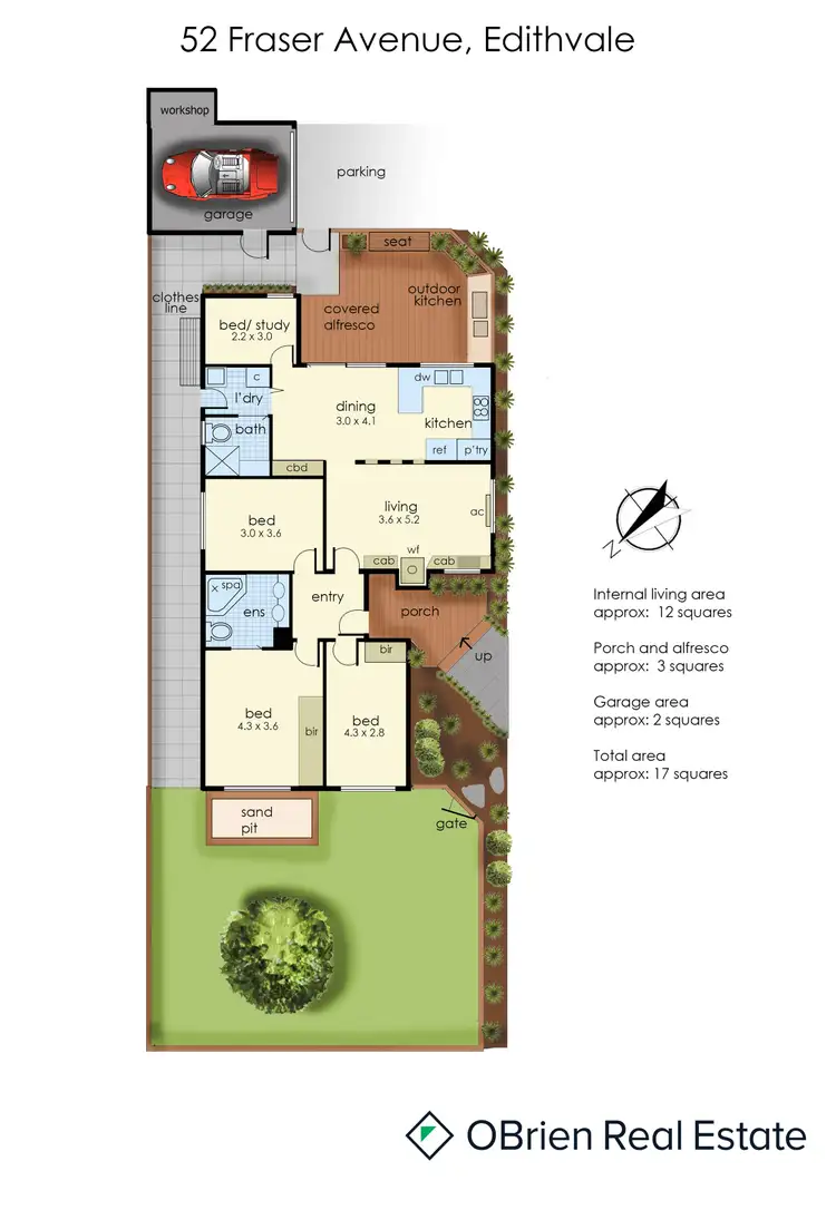 Floorplan of Homely house listing, 52 Fraser Avenue, Edithvale VIC 3196