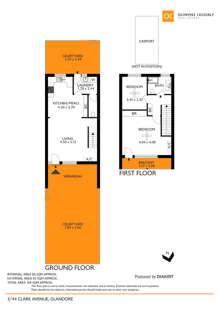 Floorplan of Homely townhouse listing, 3/44 Clark Avenue, Glandore SA 5037