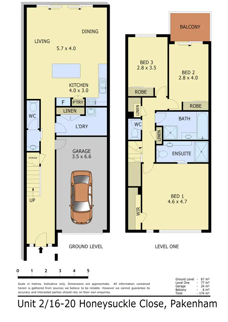 Floorplan of Homely unit listing, 2/16-20 Honeysuckle Close, Pakenham VIC 3810
