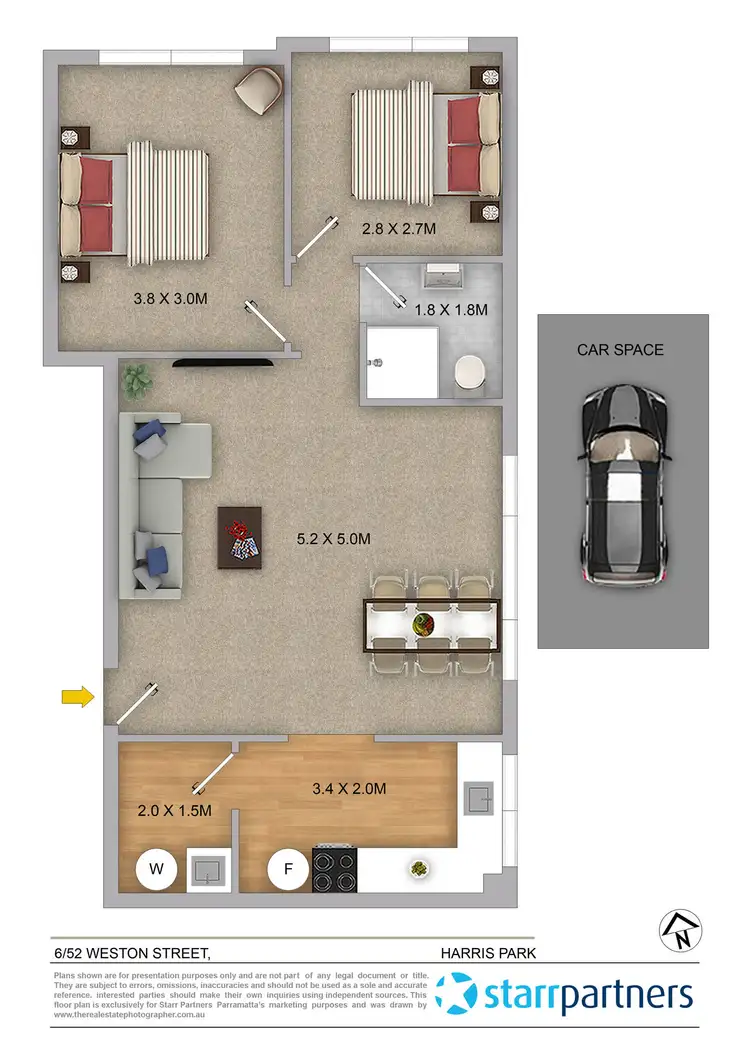 Floorplan of Homely apartment listing, 6/52 Weston Street, Harris Park NSW 2150