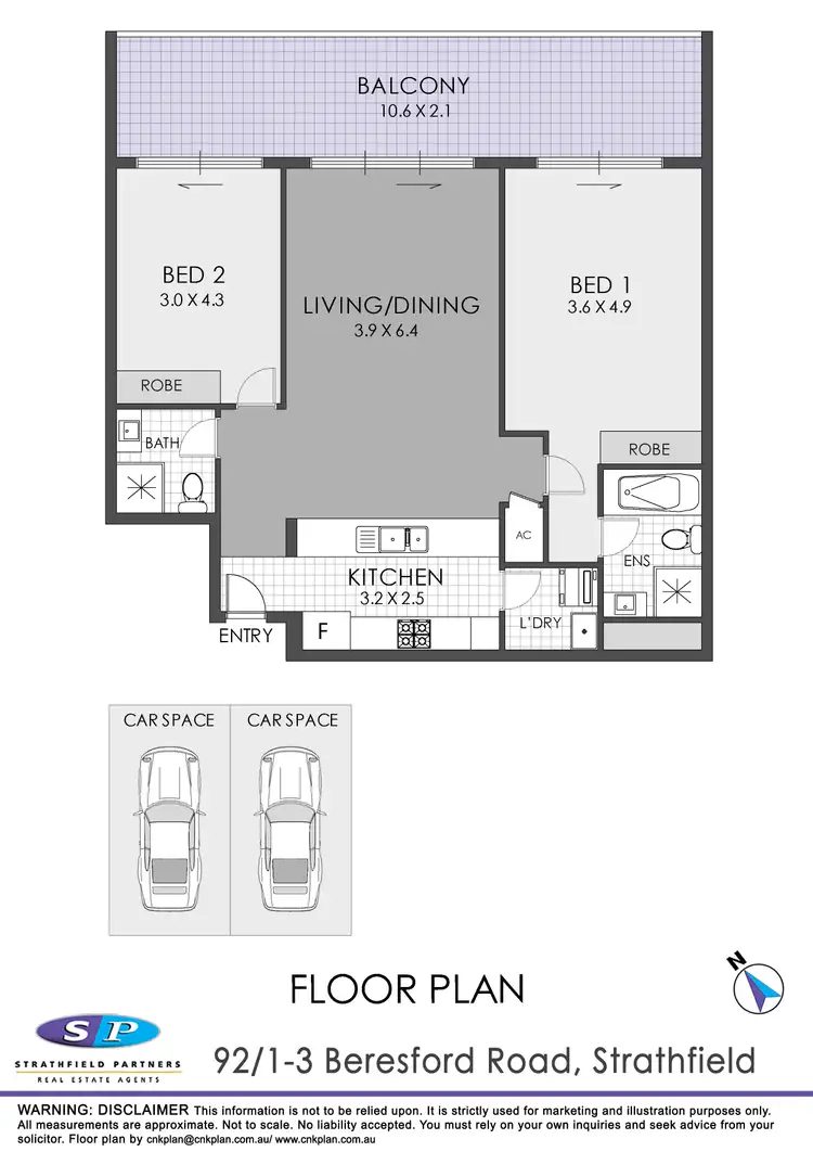 Floorplan of Homely apartment listing, 92/1-3 Beresford Road, Strathfield NSW 2135