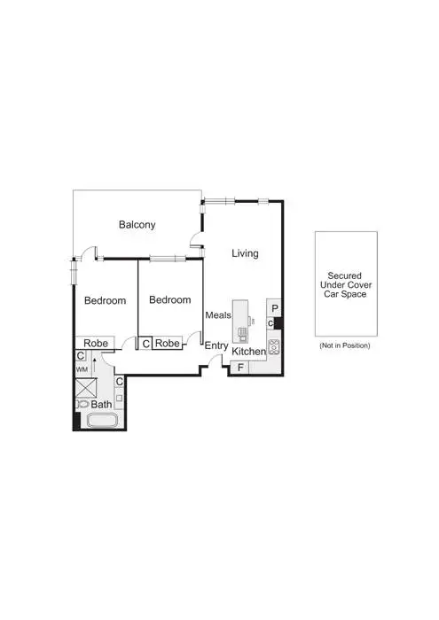 Floorplan of Homely apartment listing, 4/1 Seisman Place, Port Melbourne VIC 3207