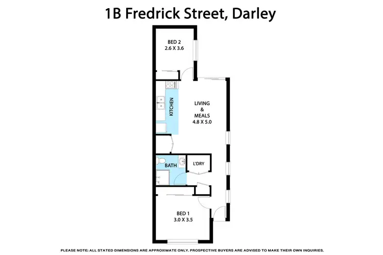 Floorplan of Homely unit listing, 1B Fredrick Street, Darley VIC 3340