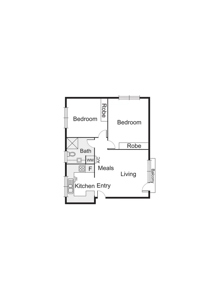 Floorplan of Homely apartment listing, 1/69 Tennyson Street, Elwood VIC 3184