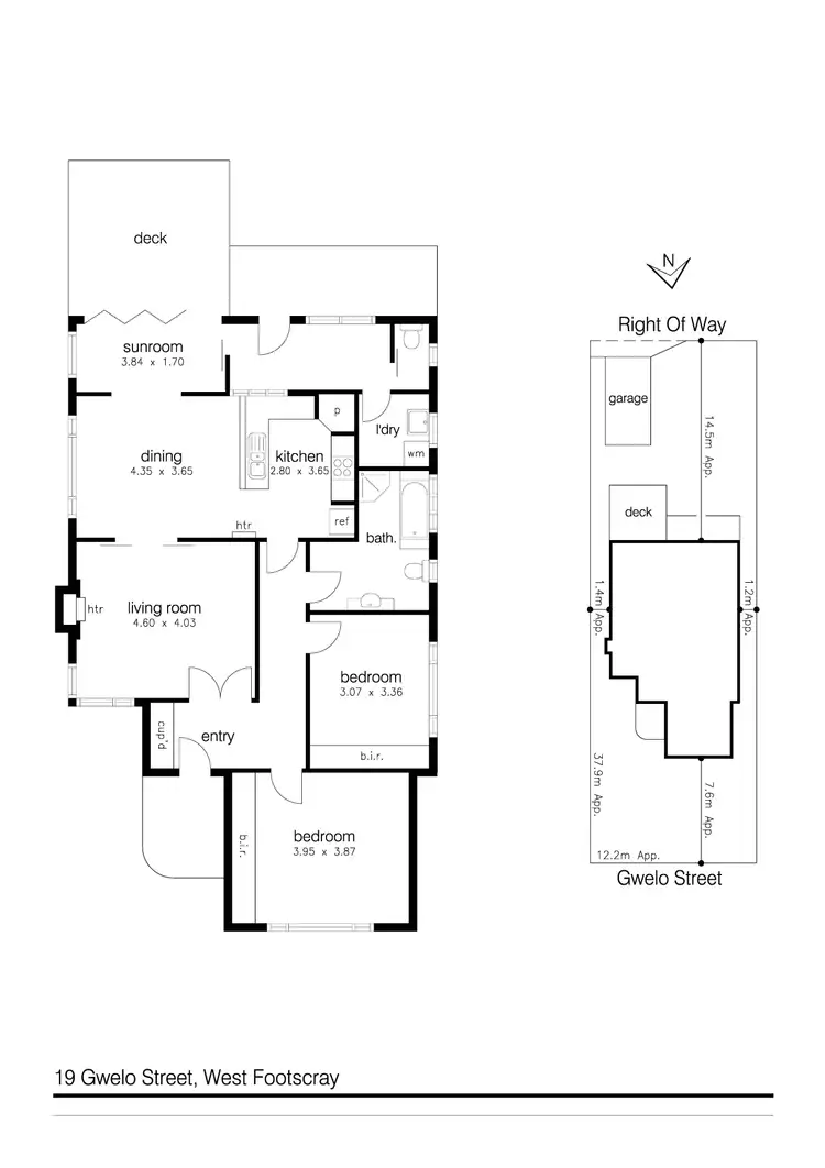 Floorplan of Homely house listing, 19 Gwelo Street, West Footscray VIC 3012