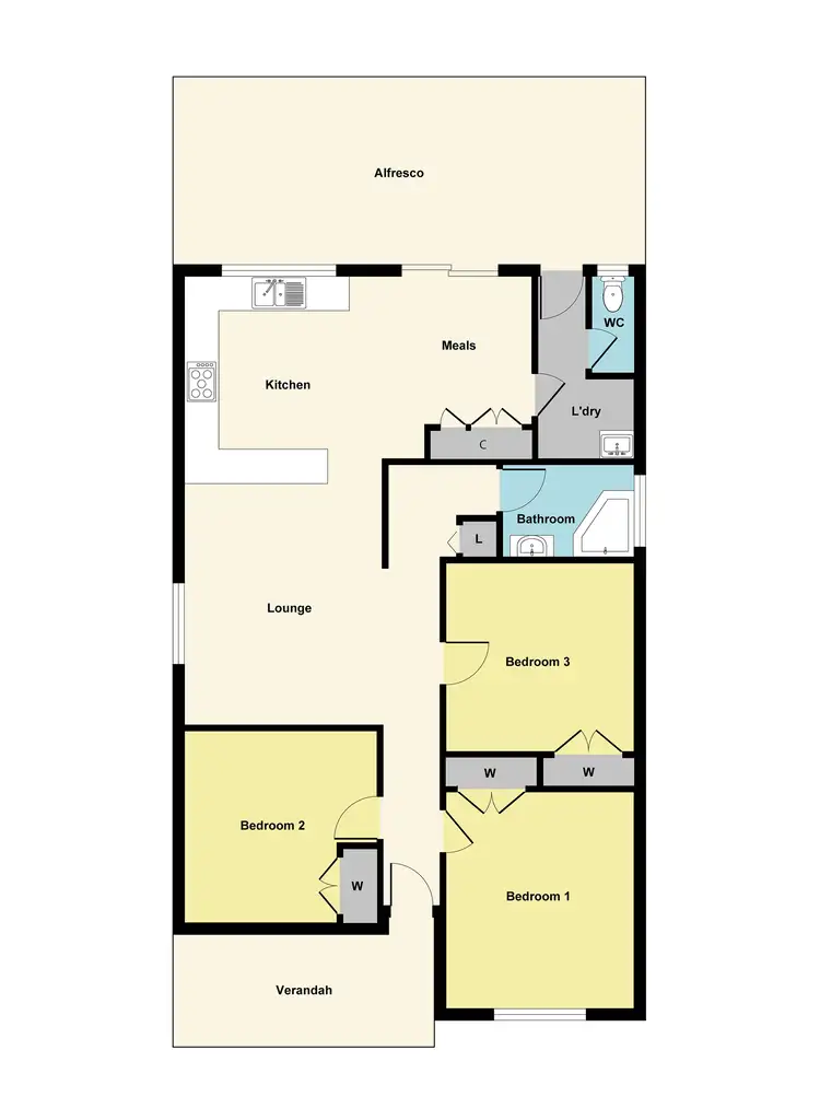 Floorplan of Homely house listing, 11 Fraser Street, Maryborough VIC 3465