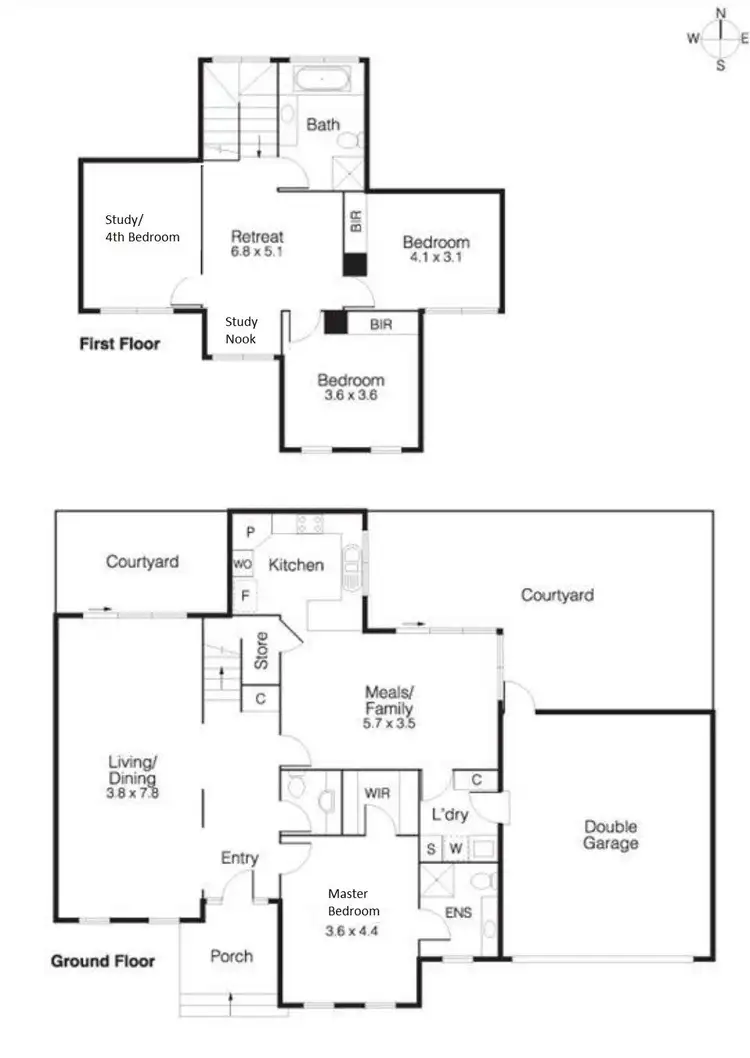 Floorplan of Homely townhouse listing, 3/20 Brenbeal Street, Balwyn VIC 3103