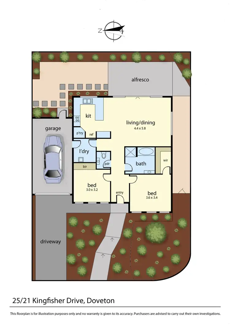 Floorplan of Homely unit listing, 25/21 Kingfisher Drive, Doveton VIC 3177