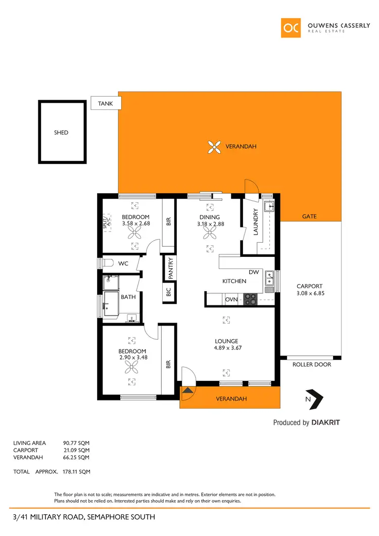 Floorplan of Homely unit listing, 3/41 Military Road, Semaphore South SA 5019