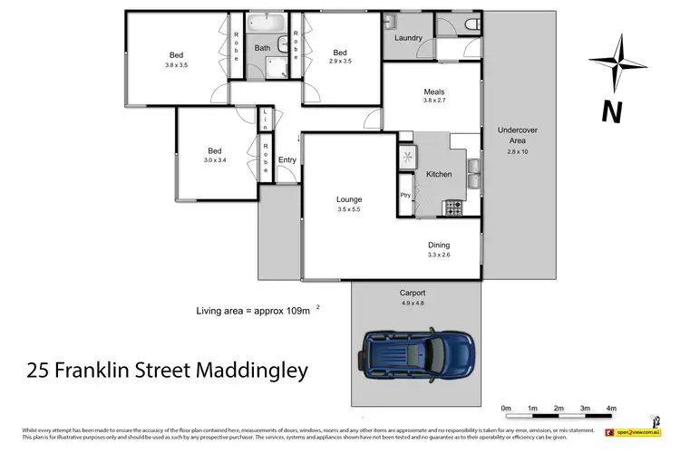 Floorplan of Homely house listing, 25 Franklin Street, Maddingley VIC 3340
