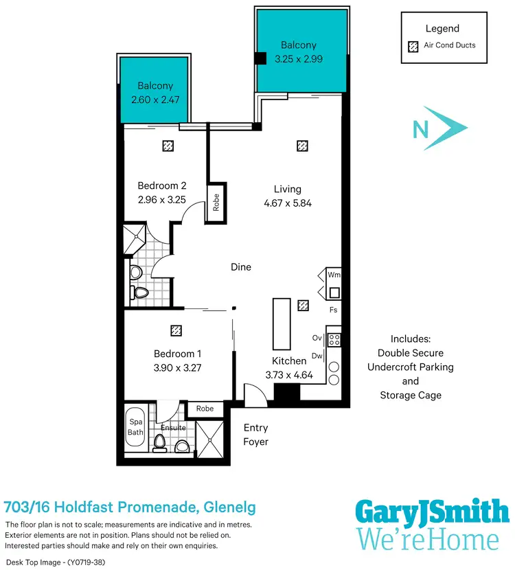 Floorplan of Homely apartment listing, 703/16 Holdfast Promenade, Glenelg SA 5045