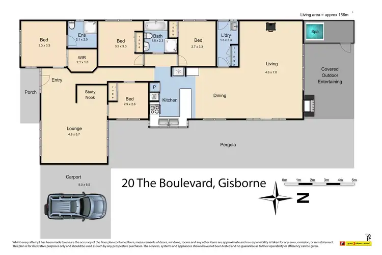 Floorplan of Homely house listing, 20 The Boulevard, Gisborne VIC 3437