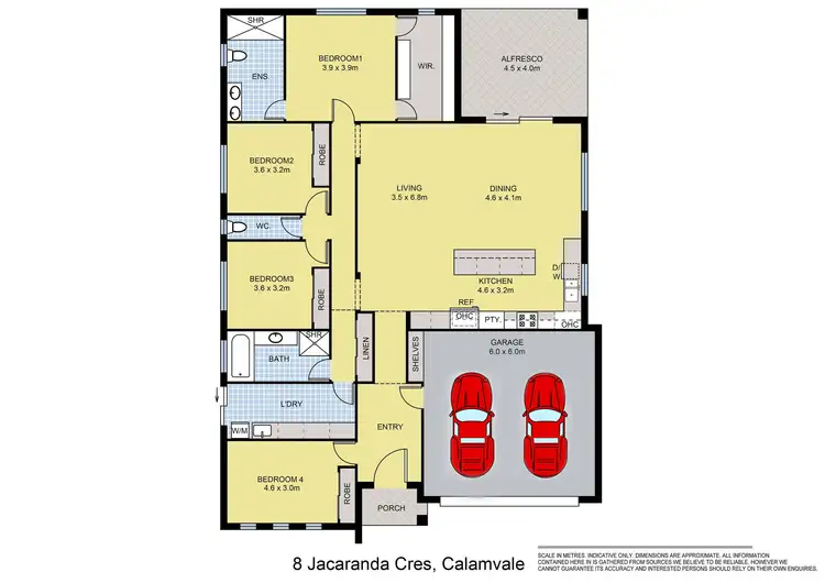 Floorplan of Homely house listing, 8 Jacaranda Crescent, Drewvale QLD 4116