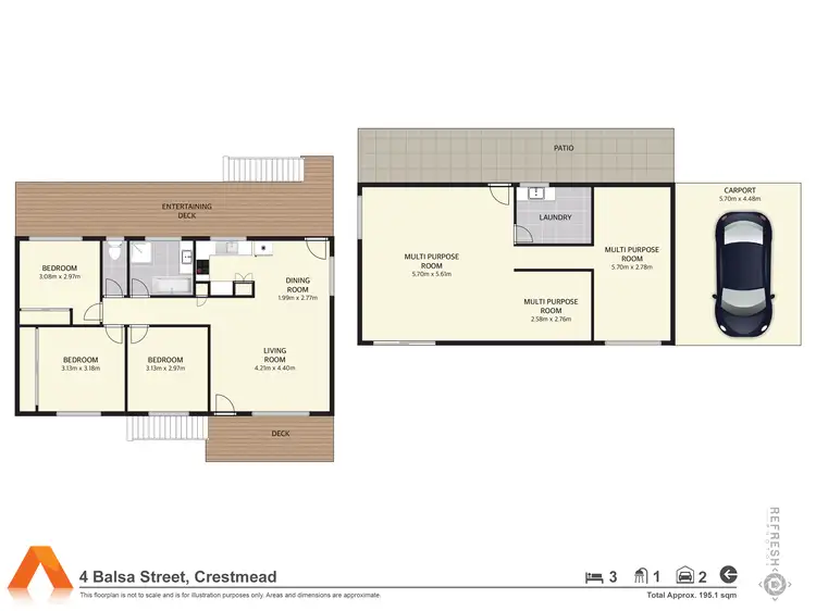 Floorplan of Homely house listing, 4 Balsa Street, Crestmead QLD 4132
