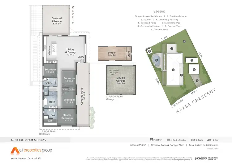 Floorplan of Homely house listing, 17 Haase Crescent, Ormeau QLD 4208