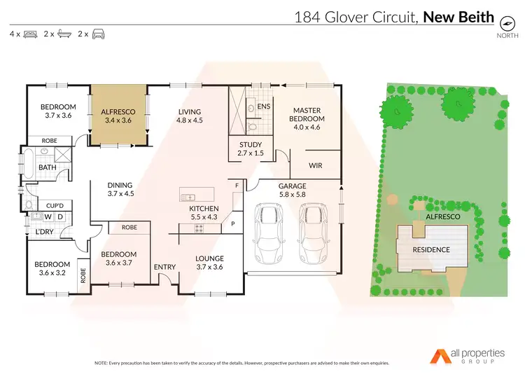 Floorplan of Homely house listing, 184-186 Glover Circuit, New Beith QLD 4124